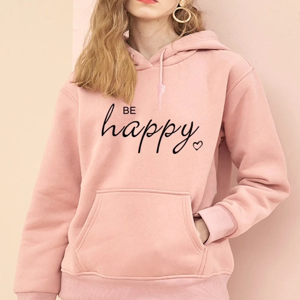 Women's Hoodie Streetwear Sports Hoodie Women's Sweatshirt Autumn Pullover Text Print Casual Harajuku Long Sleeve Hoodies