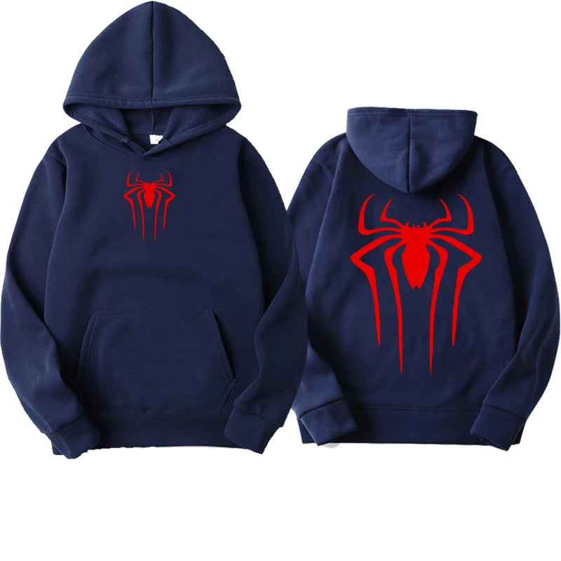 Men's fashion printed spider hoodie casual sweatshirt Top spider hoodie sweatshirt Harajuku men's and women's hoodie clothing